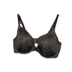 Victoria's Secret VS Heather Black Uplift Semi Demi Bra 36D